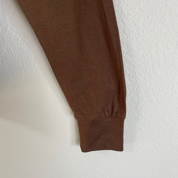 Noize Jones Earth Brown Men's Long Sleeve Vegan Recycled Shirt Men's Medium NWT - Picture 5 of 12